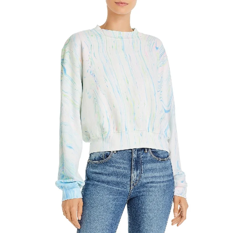 Breathable Comfort Cotton Citizen Womens Milan Crewneck Tie Dye Sweater