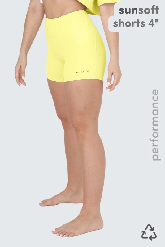 Comfortable Jackets W SunSoft Flow Shorts 4" - Sunlight Glow