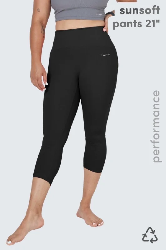 Light Comfort W SunSoft Flow Pants 21" - Black