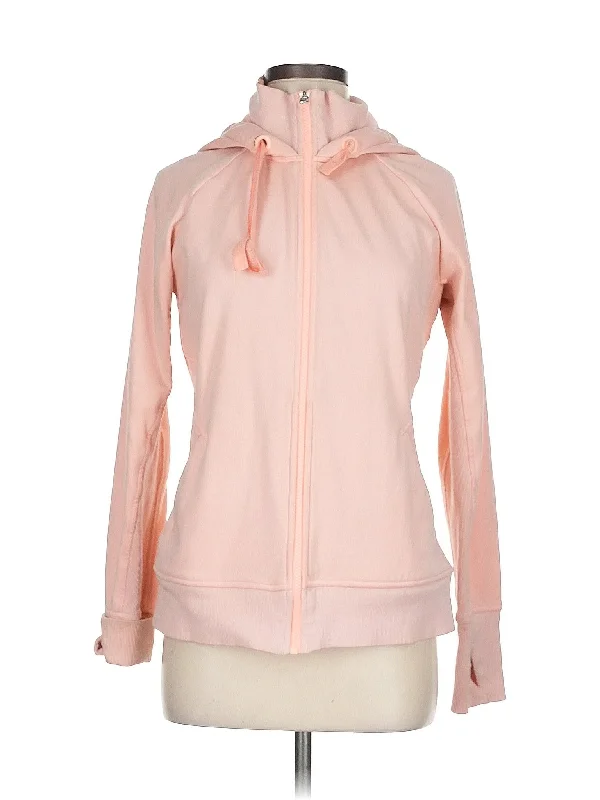 Layered Style Zip Up Hoodie