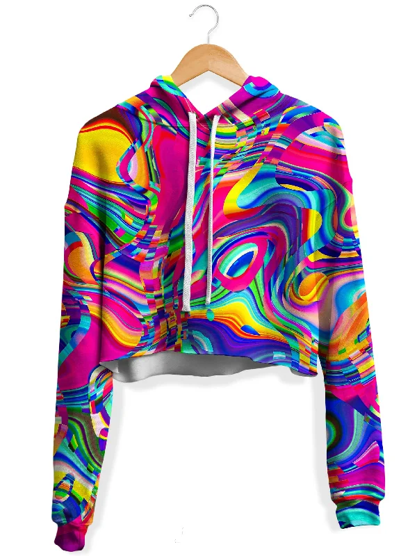 Everyday Comfort Psych Dip Fleece Crop Hoodie