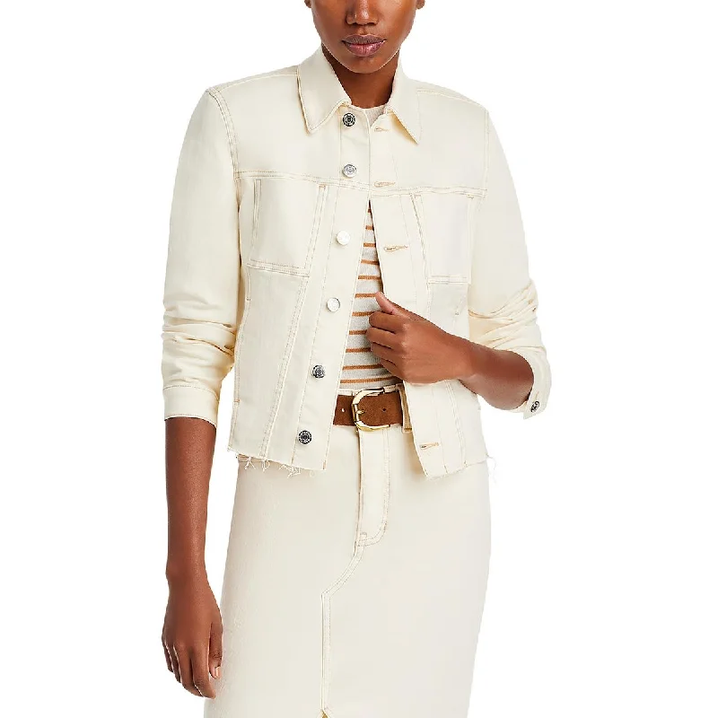 Effortless Comfort Veronica Beard Womens Denim Long Sleeve Denim Jacket