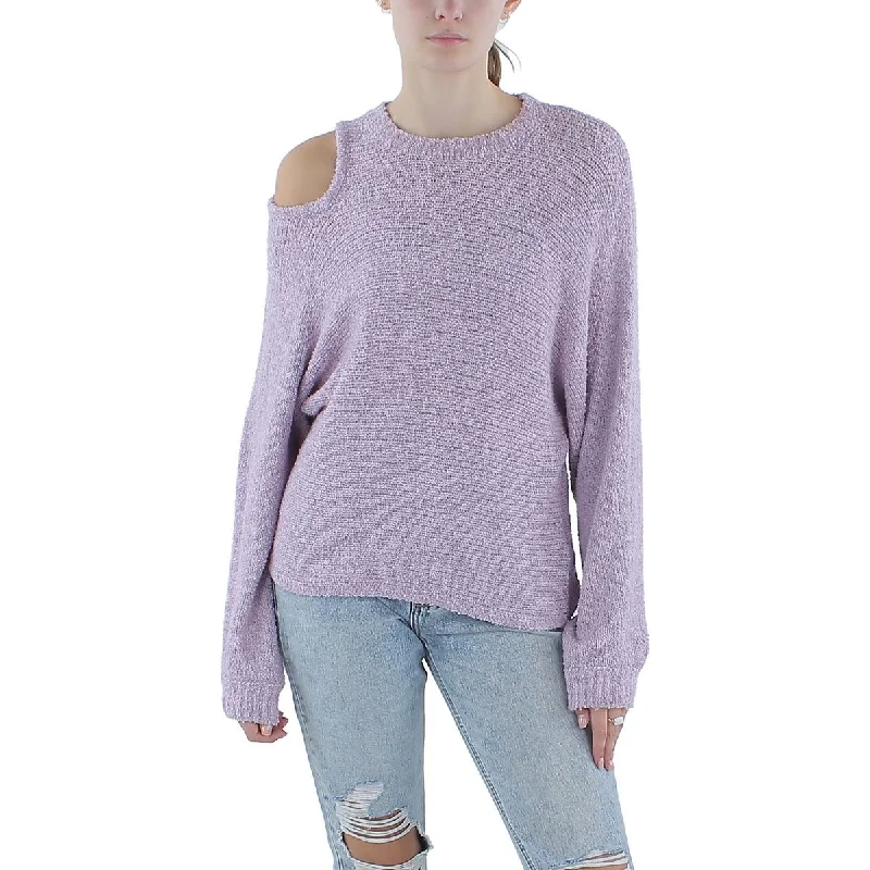Cozy Dress Hudson Womens Textured Cutout Pullover Sweater