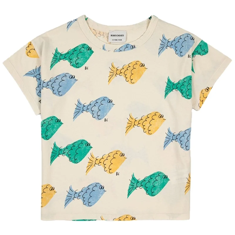 Smart Casuals Bobo Choses White Multicolor Fish All Over T-Shirt