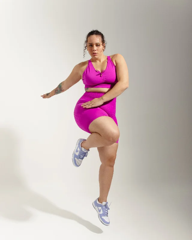 Breathable Style Plus Size High Compression Shorts with Pockets