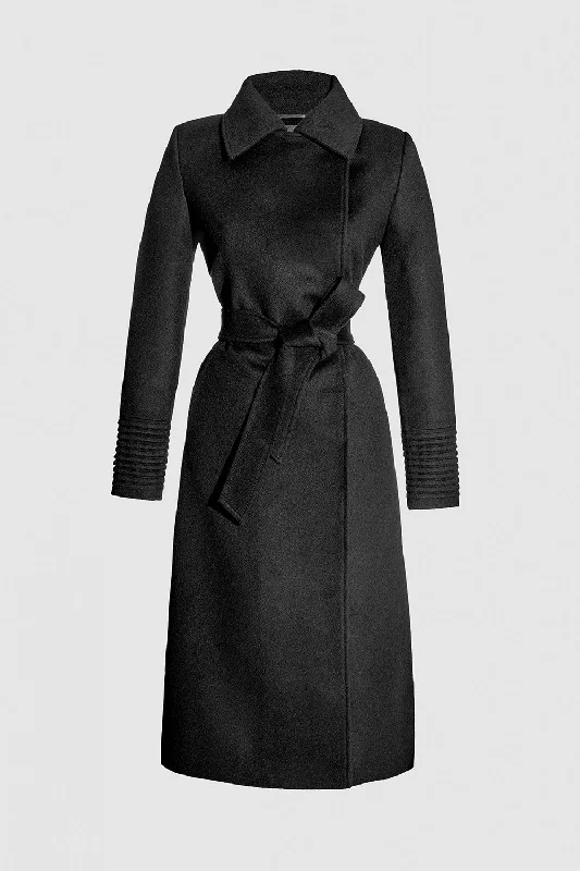 Comfortable Tops Baby Alpaca Long Lapel Collar Wrap Coat