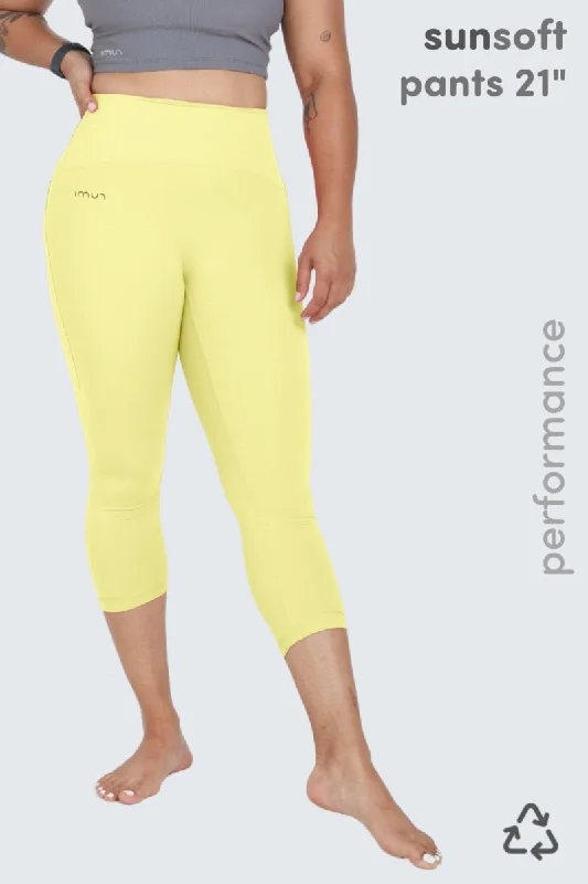 Comfy Pants W SunSoft Flow Pants 21" - Sunlight Glow