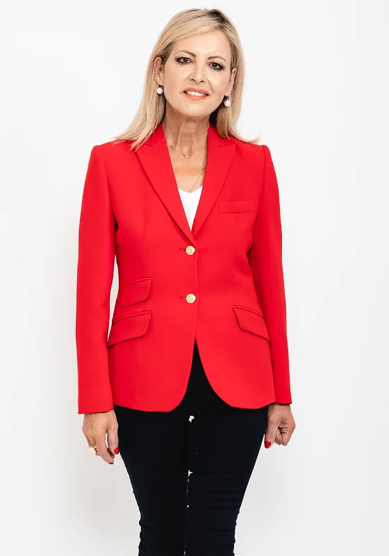 Cozy Knits Bariloche Uruguay Blazer Jacket, Red