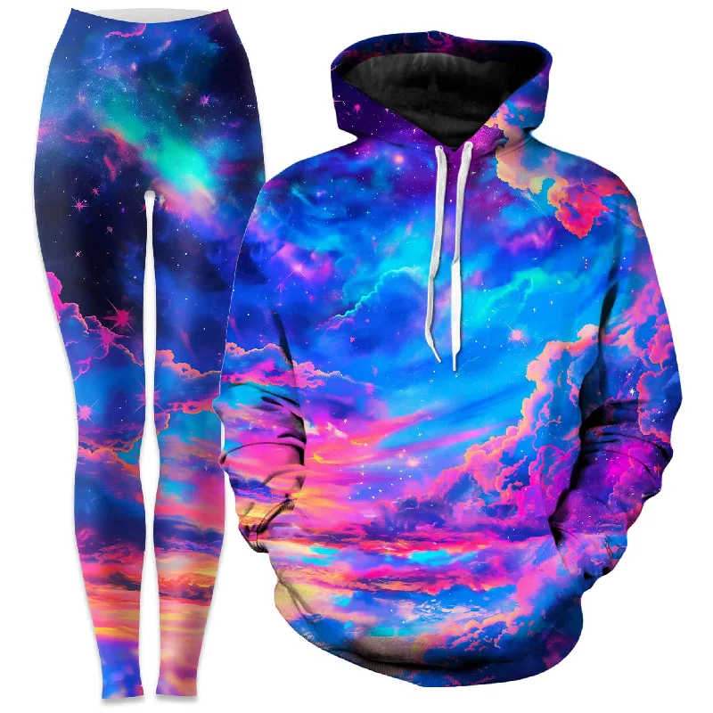 Breathable Comfort Storybook Sky Hoodie and Leggings Combo