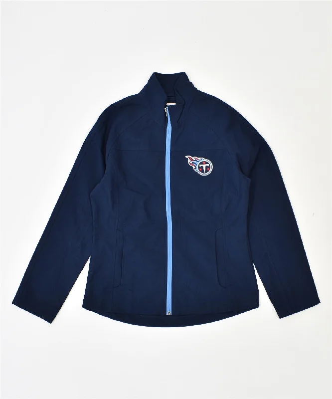 Comfortable Fashion Looks NFL Womens Tracksuit Top Jacket UK 10 Small Navy Blue Polyester