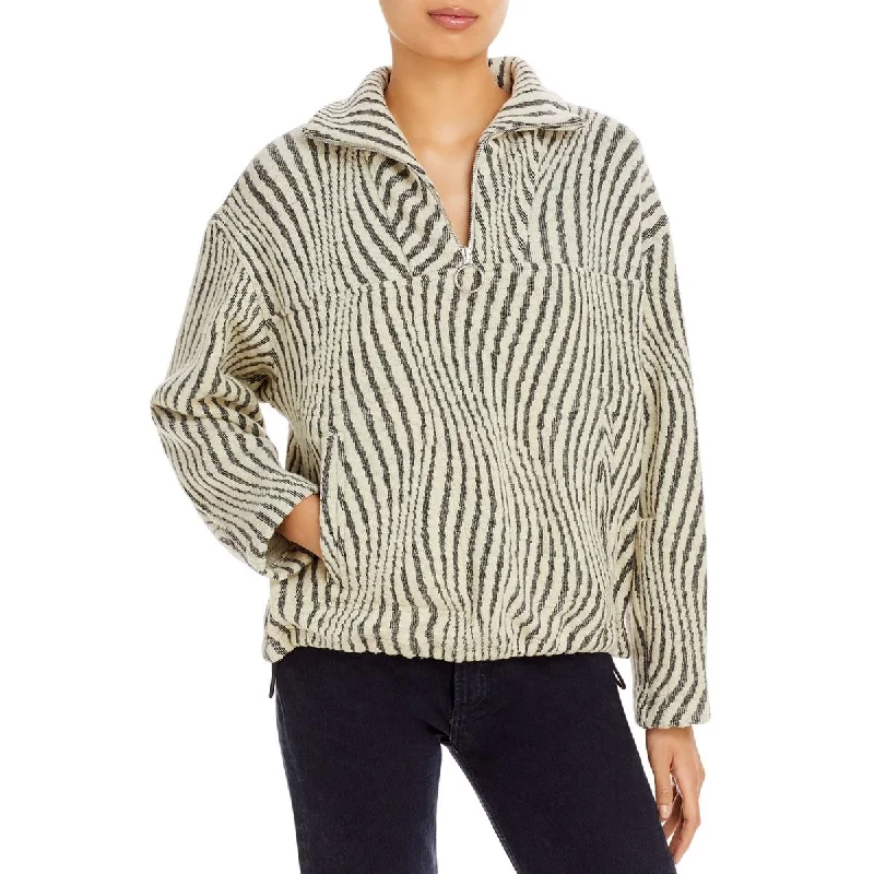 Urban Chic IRO Womens Wool Knit Anorak Jacket
