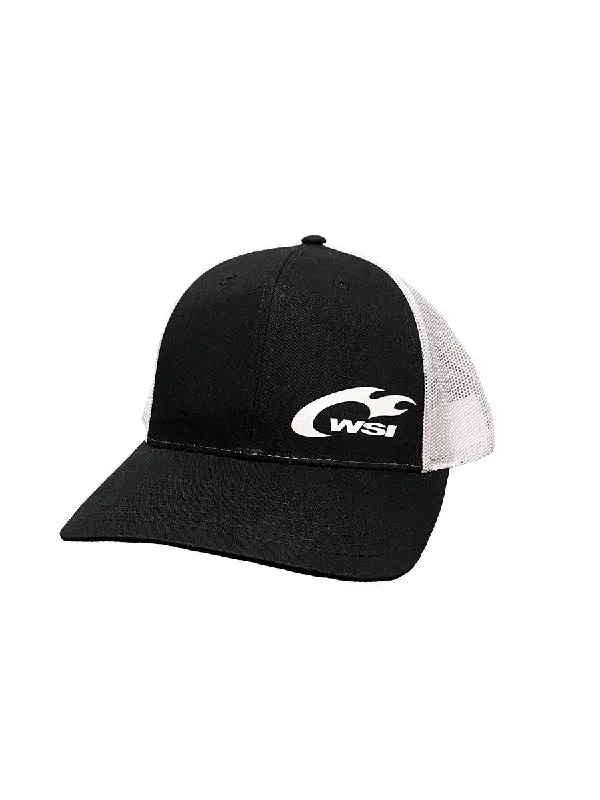 Sporty Elegance Clearance: Original Trucker Hat Black/White by WSI Sports Made in USA HAT1 Sporty Elegance Clearance: Original Trucker Hat Black/White by WSI Sports Made in USA HAT1