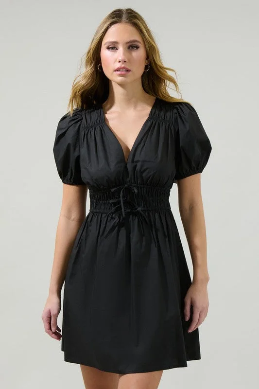 Comfy Dress Wide-sleeve dress Saylor Smocked Mini Dress