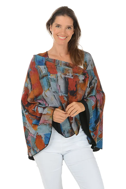 Cozy Knits Wool-blend Windswept Reversible Wrap