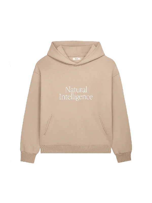Everyday Comfort Canvas Hoodie Womens 365 Heavyweight Natural Intelligence Hoodie—mirage beige