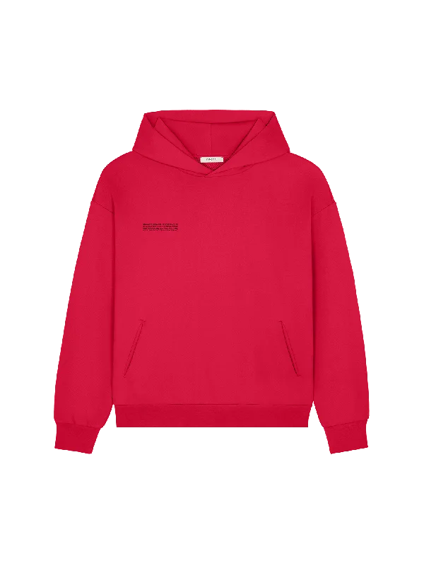 Urban Chic Thermal Hoodie Womens 365 Midweight Hoodie—Goji berry red
