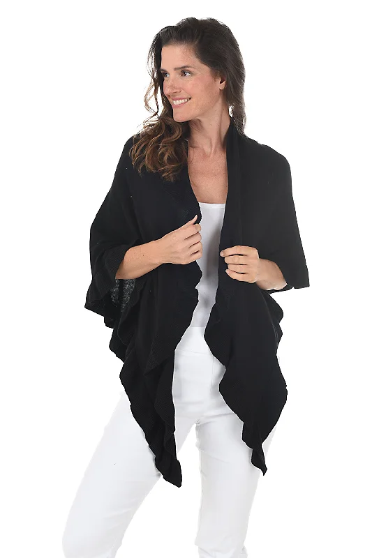 Smart Comfort Wear  Modern fit sweater Ava Ruffle Wrap Sweater