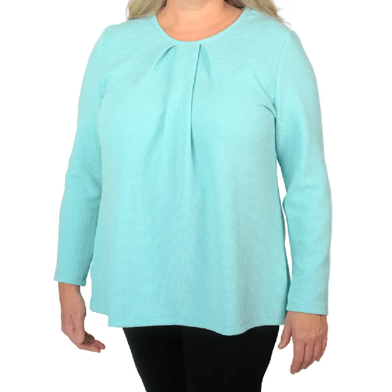 Breezy Comfort Street personality style Anne Adaptive Top - Blue