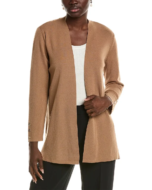 Modern Chic Knitted Tube Top Anne Klein Carmel Cardigan