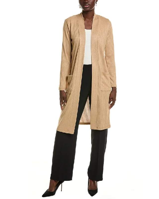 Elegant Wear Reversible Knit Sweater Anne Klein Duster Cardigan