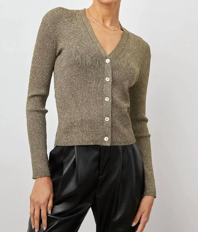 Timeless Style Merino-wool Beau Sweater In Gold Lurex