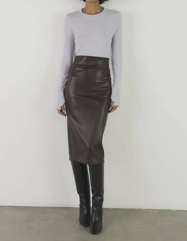 Urban Chic Oversized Cashmere Easy Cuffed Crew In Iris