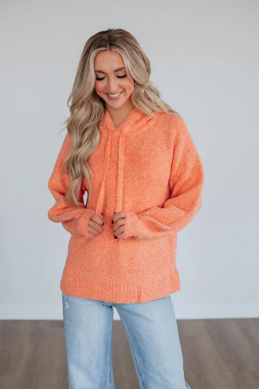 Minimal Comfort Chic Hoodie Cayman Knit Pullover
