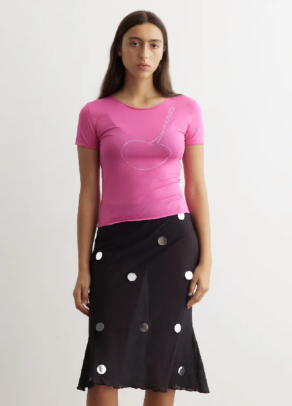 Light Dressing Short-sleeve women’s t-shirt Cherry Brillo Top
