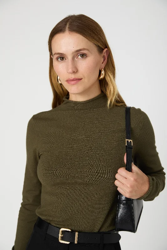 Fashion Comfort Relaxed-fit Cosysoft Fitted High Neck Sweater