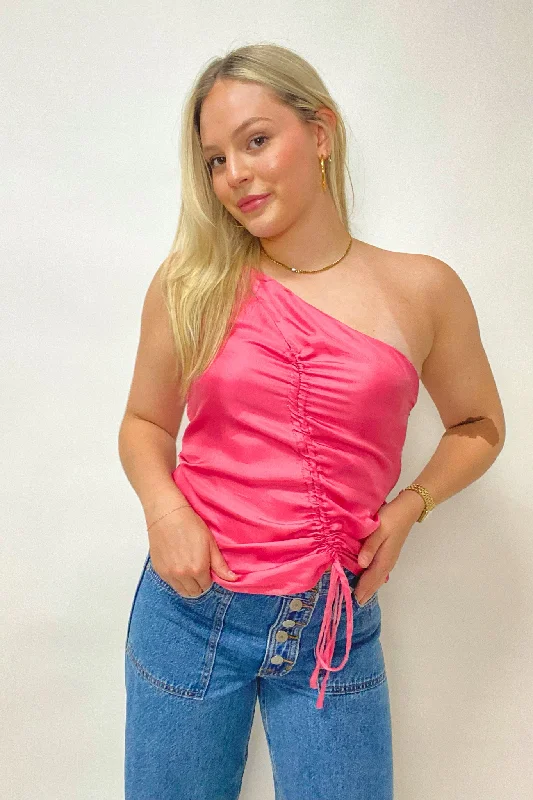 Soft Knitwear Cool style Devi One Shoulder Top