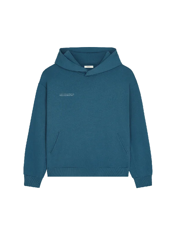 Soft Layers Double-layer Hoodie Womens DNA Hoodie—storm blue