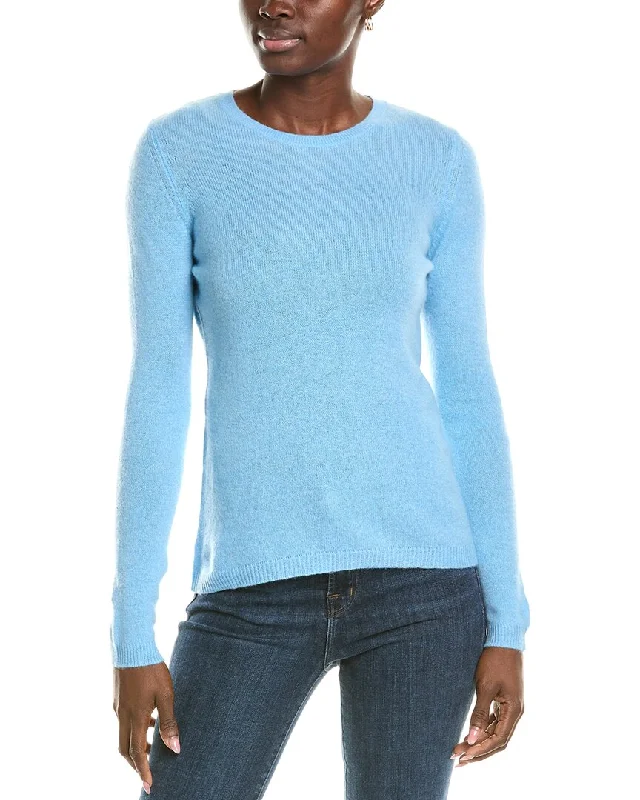 Fresh Comfort Loose Knit Sweater Forte Cashmere Crewneck Cashmere Sweater