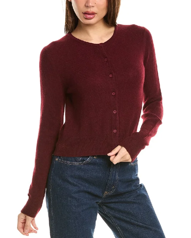 Luxe Comfort V-neck Knit Dress Forte Cashmere Cropped Cashmere Cardigan