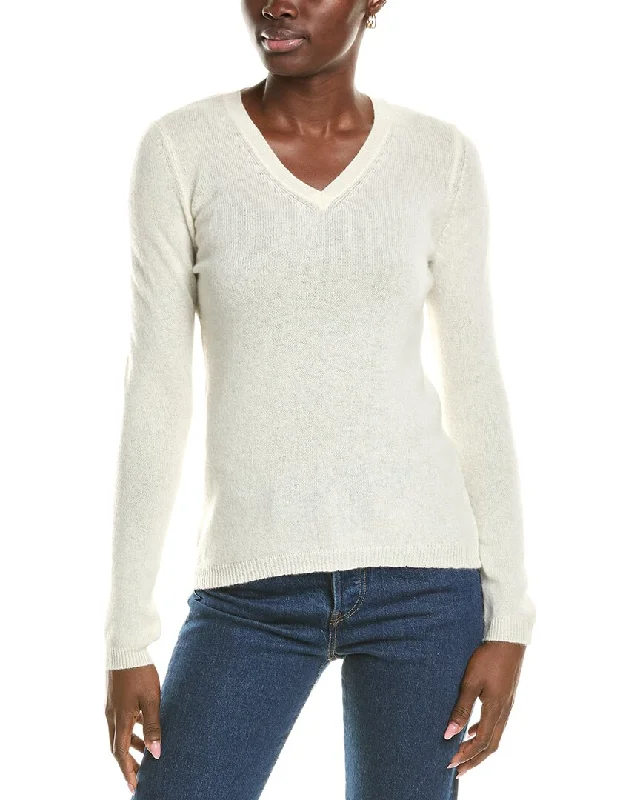 Timeless Comfort Slouchy Forte Cashmere V-Neck Cashmere Sweater