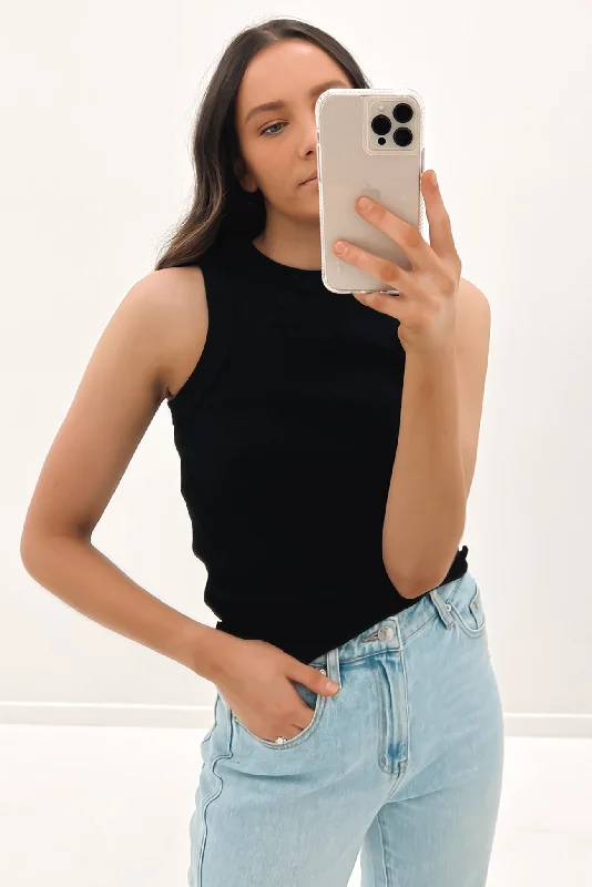 Breezy Style Sleeveless women’s tank top Greta Tank Black