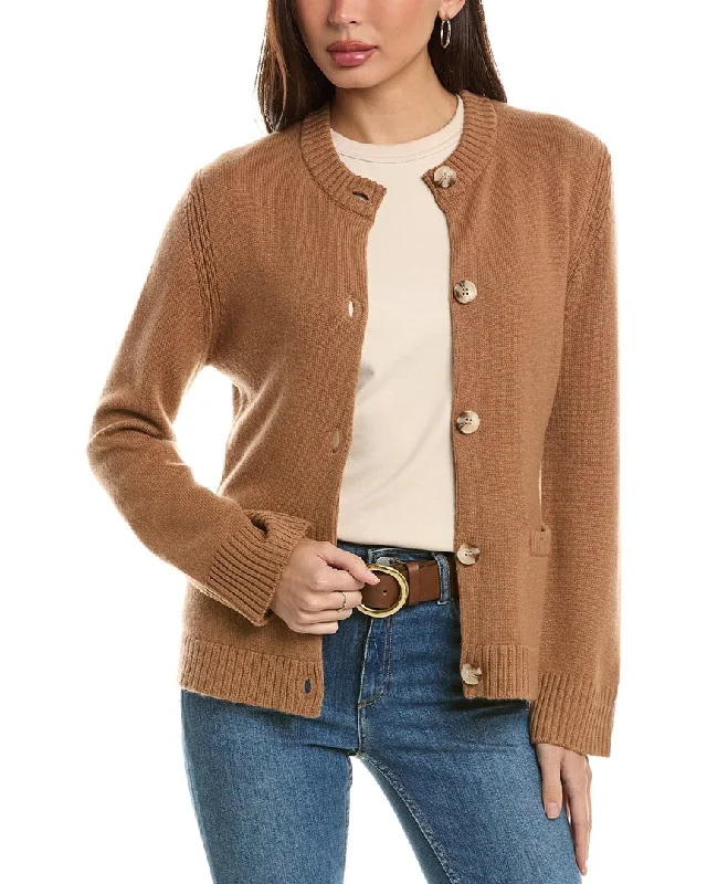 Easy Style  Casual oversized sweater Hannah Rose Wool & Cashmere-Blend Cardigan
