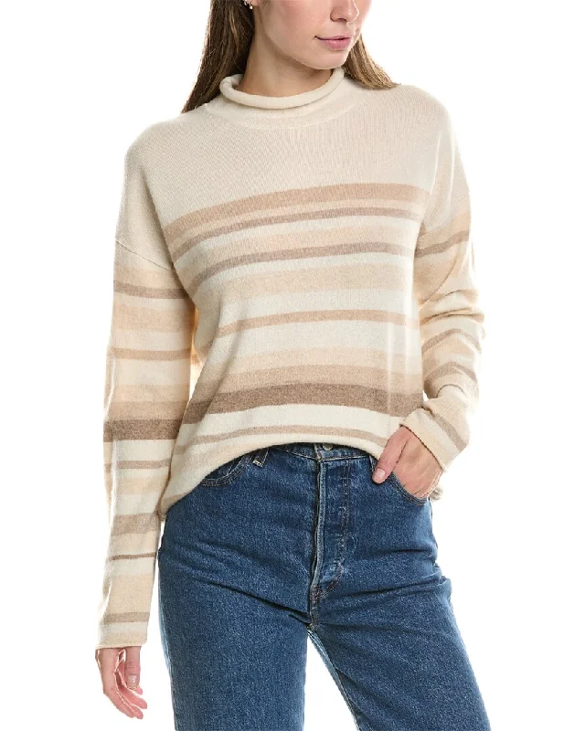 Casual Chic Wear Knit with Fringe InCashmere Boxy Cashmere Sweater