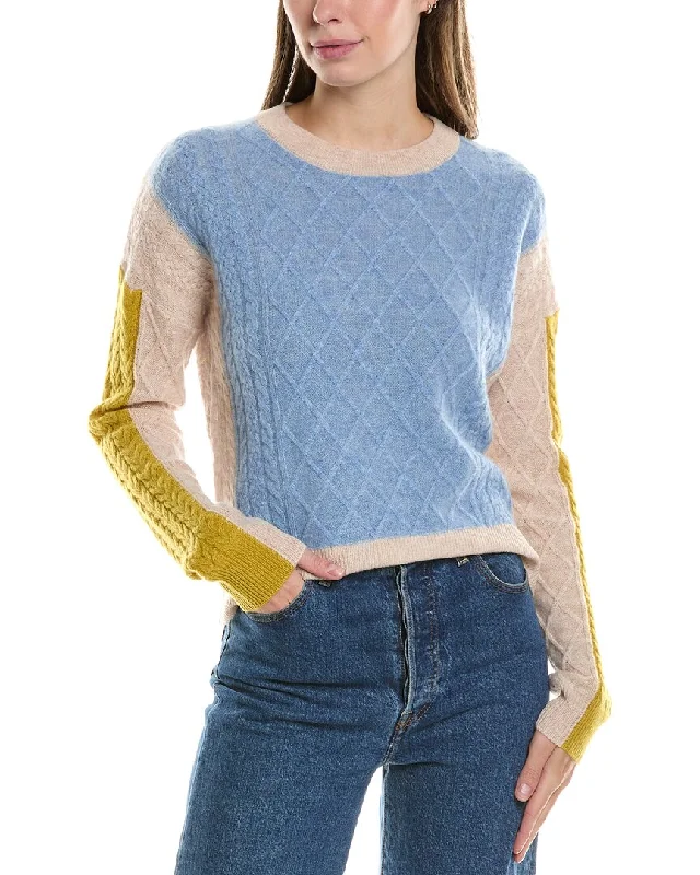Cozy Shirts Short Knit Jacket InCashmere Cable Cashmere Pullover
