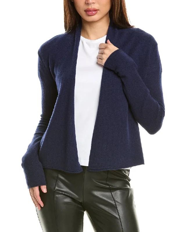 Soft Wear Striped Knit Cardigan InCashmere Cashmere Cardigan