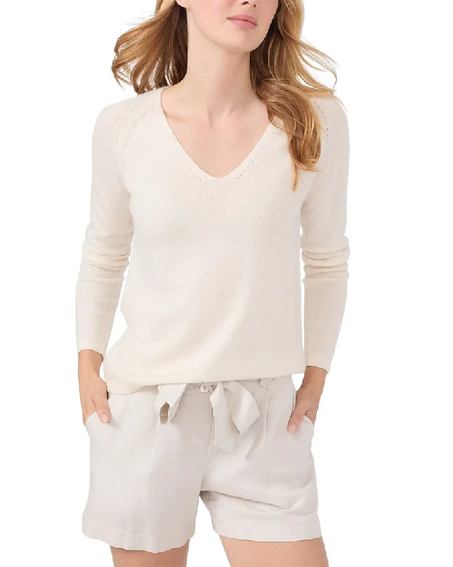 Breezy Comfort  Zip-up knit sweater J.McLaughlin Hartley Cashmere Sweater