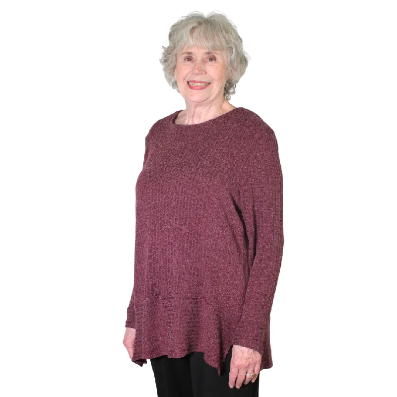 Classic Comfort Sports express Julianna Adaptive Top - Wine
