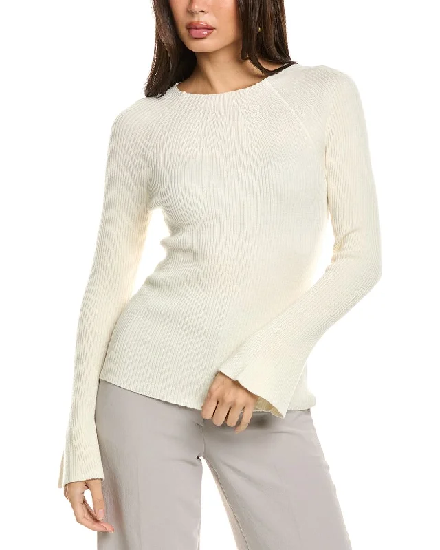 Soft Looks Button-front Knit Top Kobi Halperin Mercer Wool Sweater