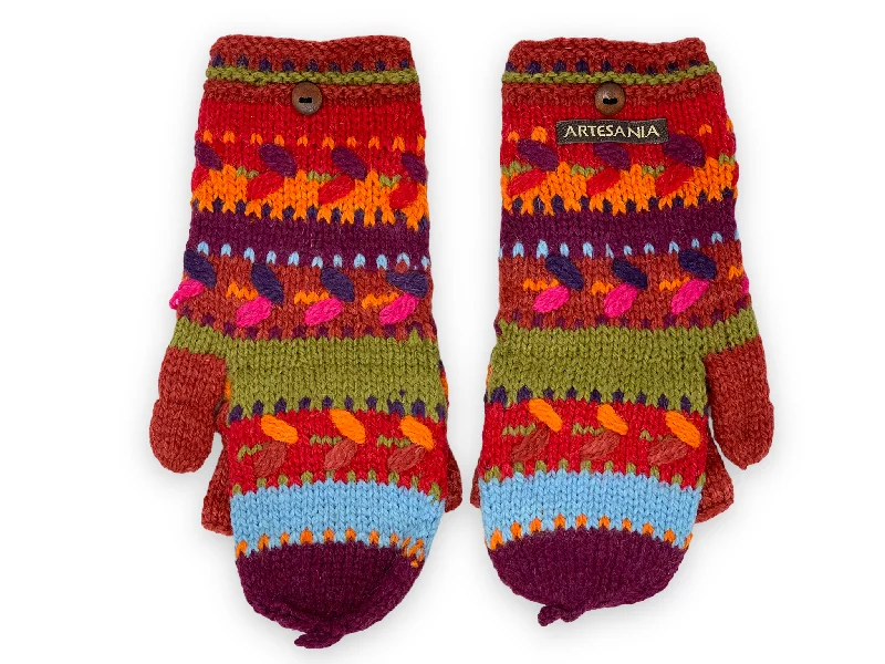 Relaxed Tops Oversized Hoodie La Paz Convertible Fingerless Gloves