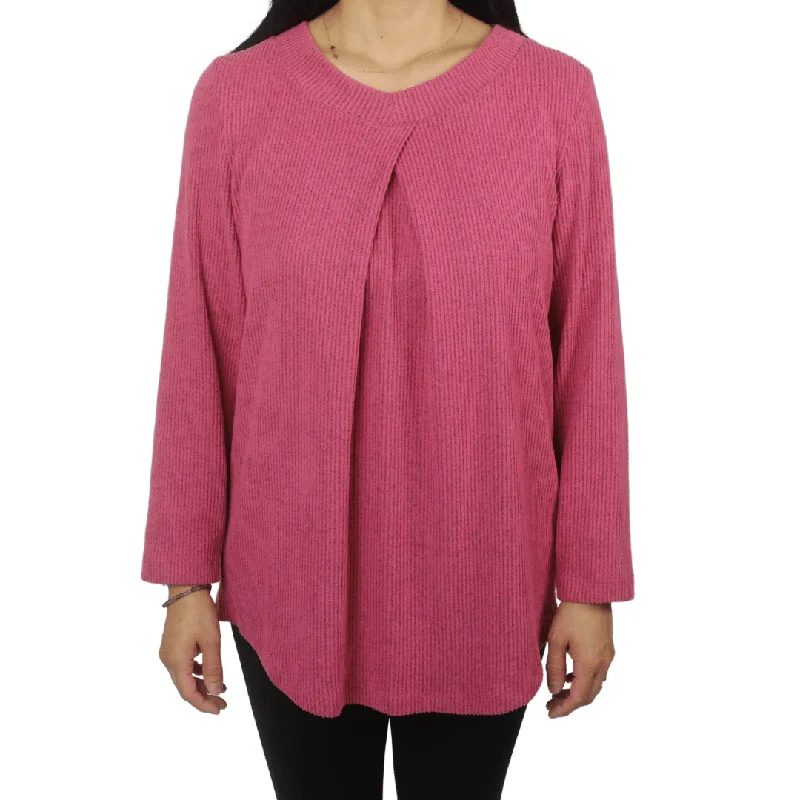 Warm Layers Fashion style Lana Adaptive Top- Pink