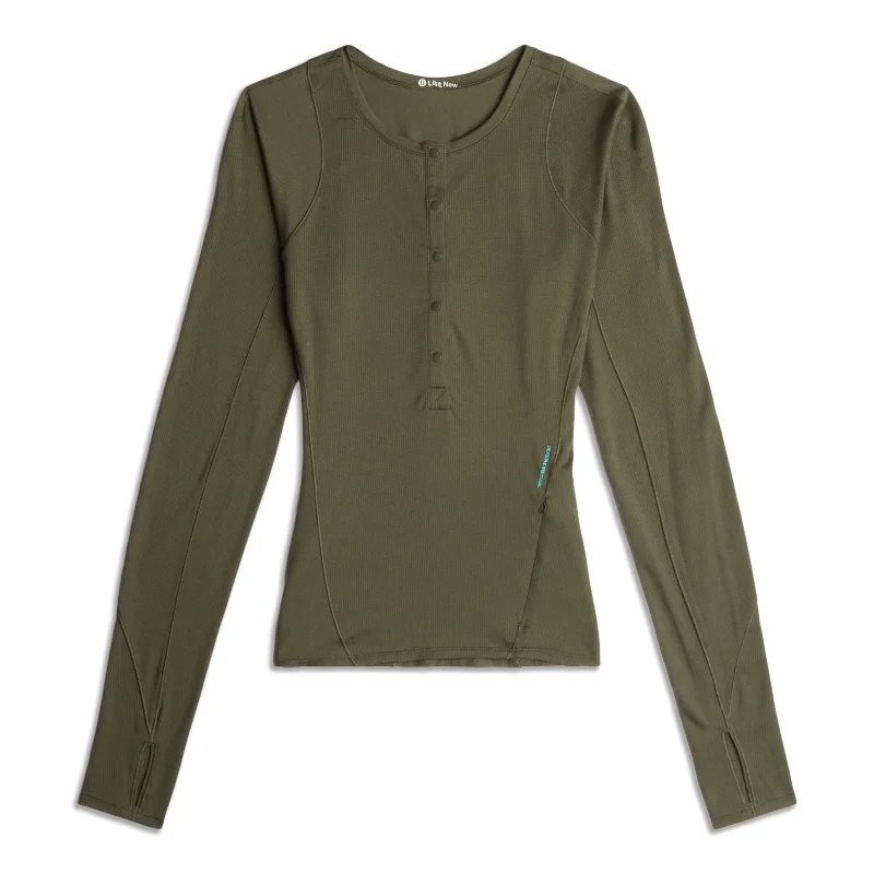 Warm Wear Lightweight Hiking Long Sleeve Henley - Resale