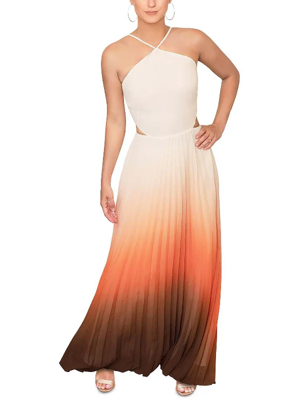 Comfortable Sweaters Boho chic dress Lively Womens Pleated Long Evening Dress