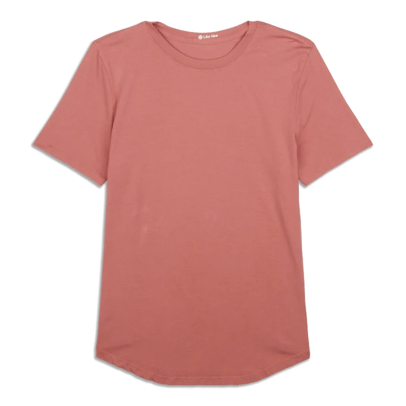 Soft Clothing Love Curved-Hem Crewneck T-Shirt - Resale