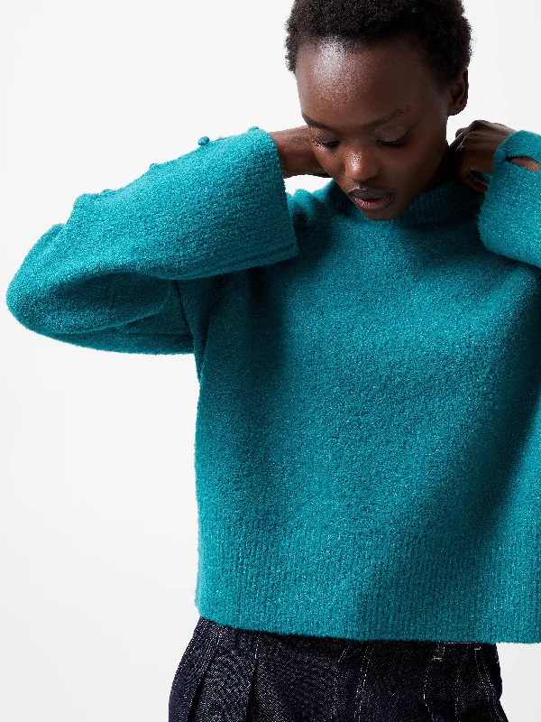 Relaxed Fit hunky knit sweater Melissa Boucle Sweater