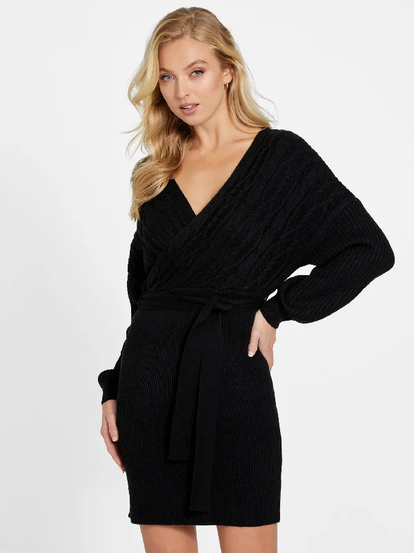 Cozy Layers Empire waist dress Morant Sweater Dress