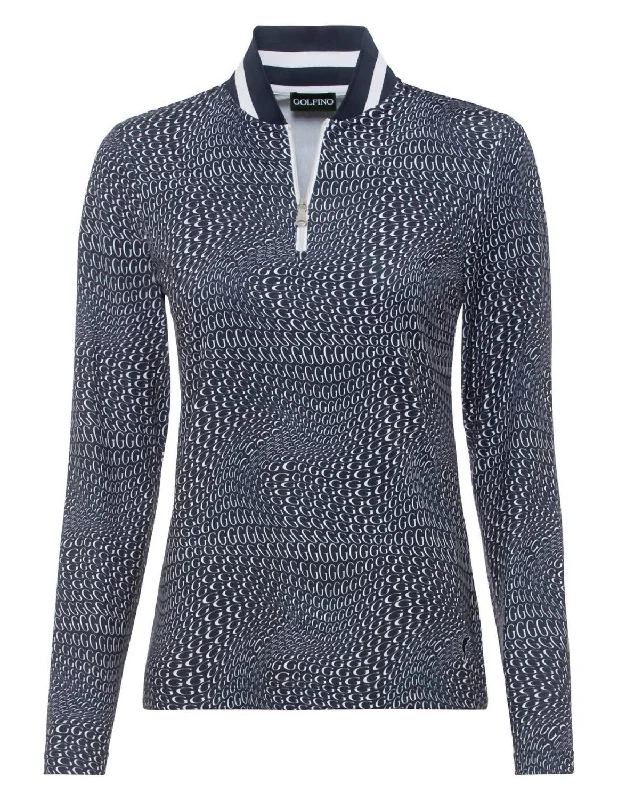 Soft Textures Relaxed Knit Pullover Performance Art Troyer Sweater In Blue